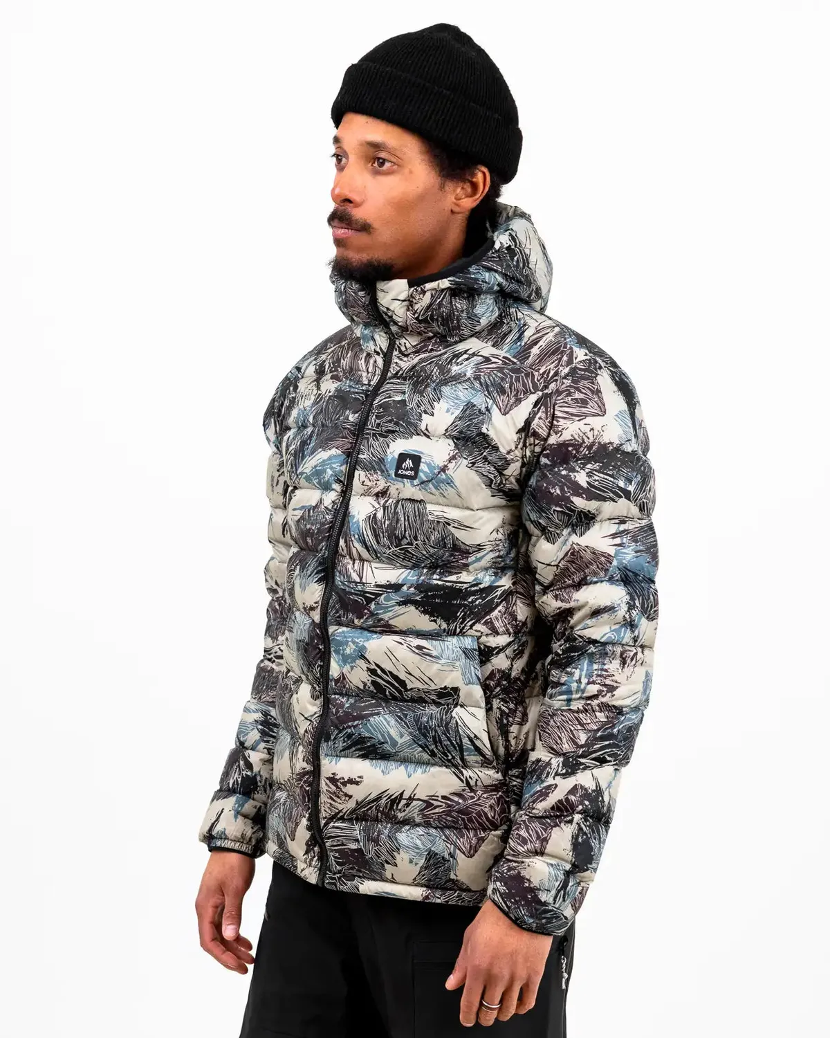 Jones Re-Up Recycled Down Hoodie 2026 dunjacka herrsvart