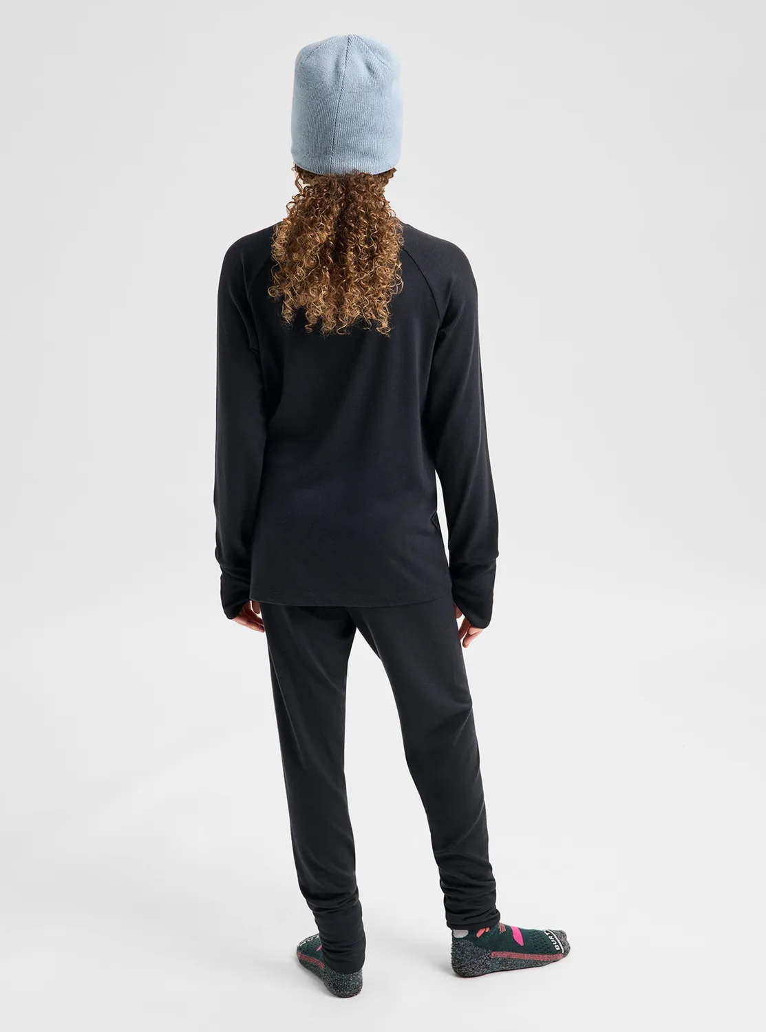 Burton Merino Wool underställsset barn Mineral Blue kraftigt