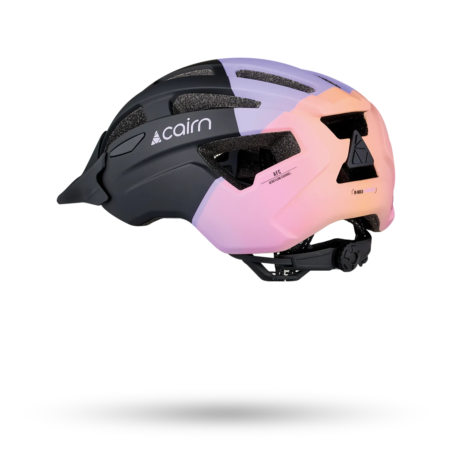 Cairn Prism XTR II cykelhjälm mat black lilac ventilerad