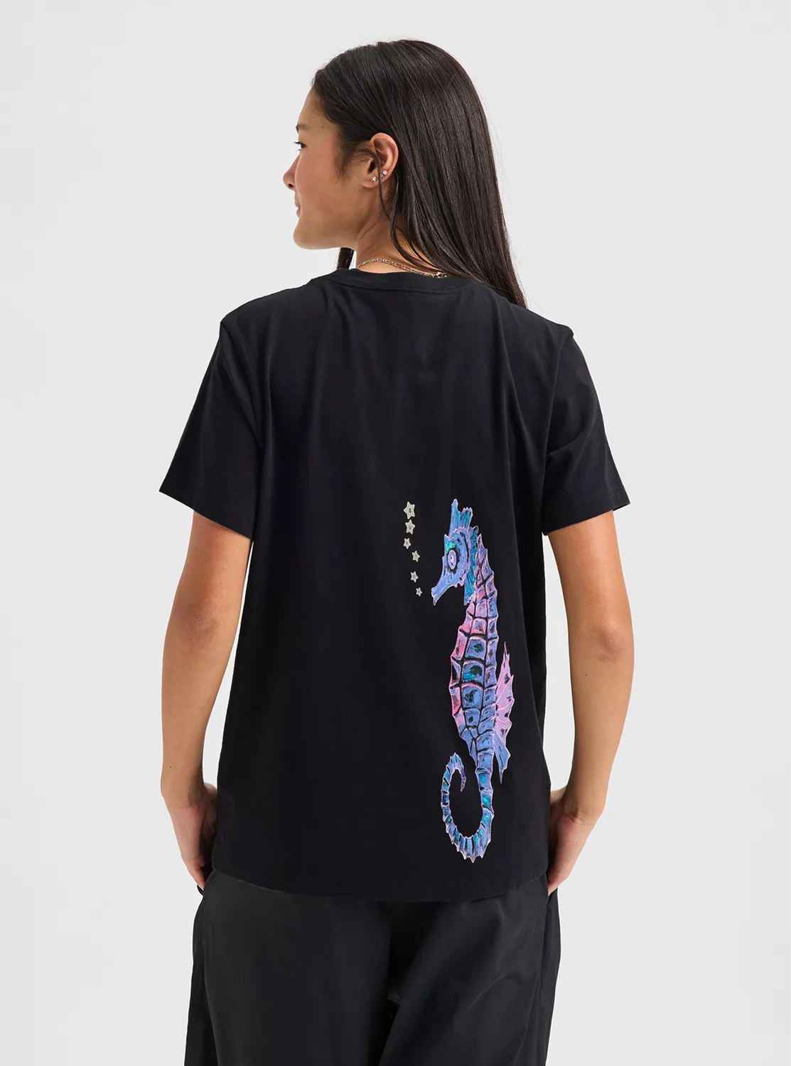 Burton Blossom 27 t-shirt True Black ekologisk