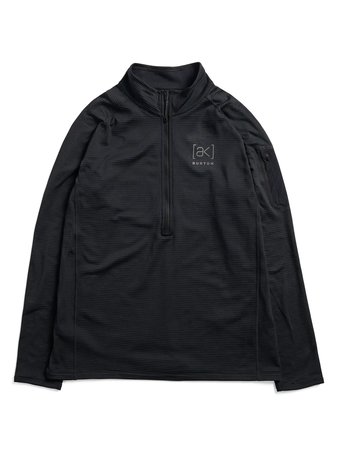 Burton ak Helium Grid fleece herr half-zip moss