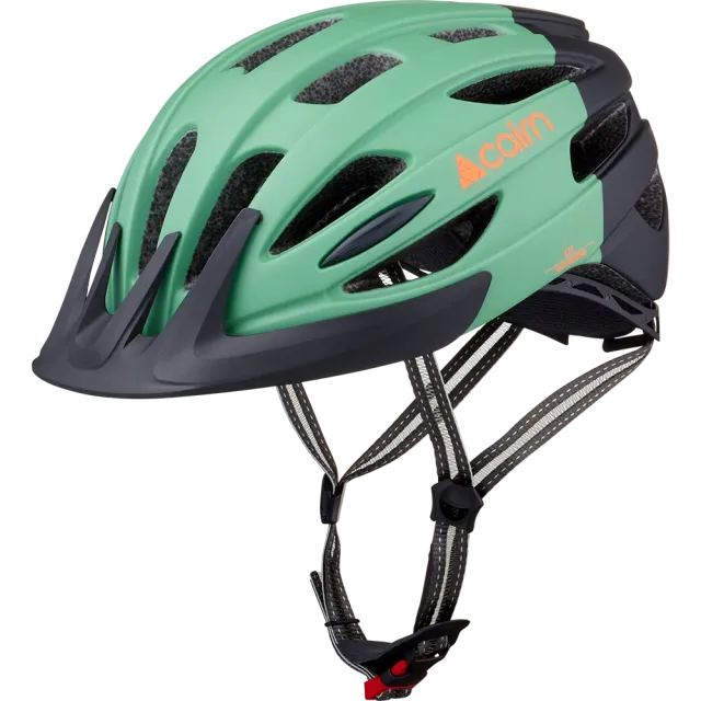 Cairn Fusion Cykelhjälm Green Clay Black LED