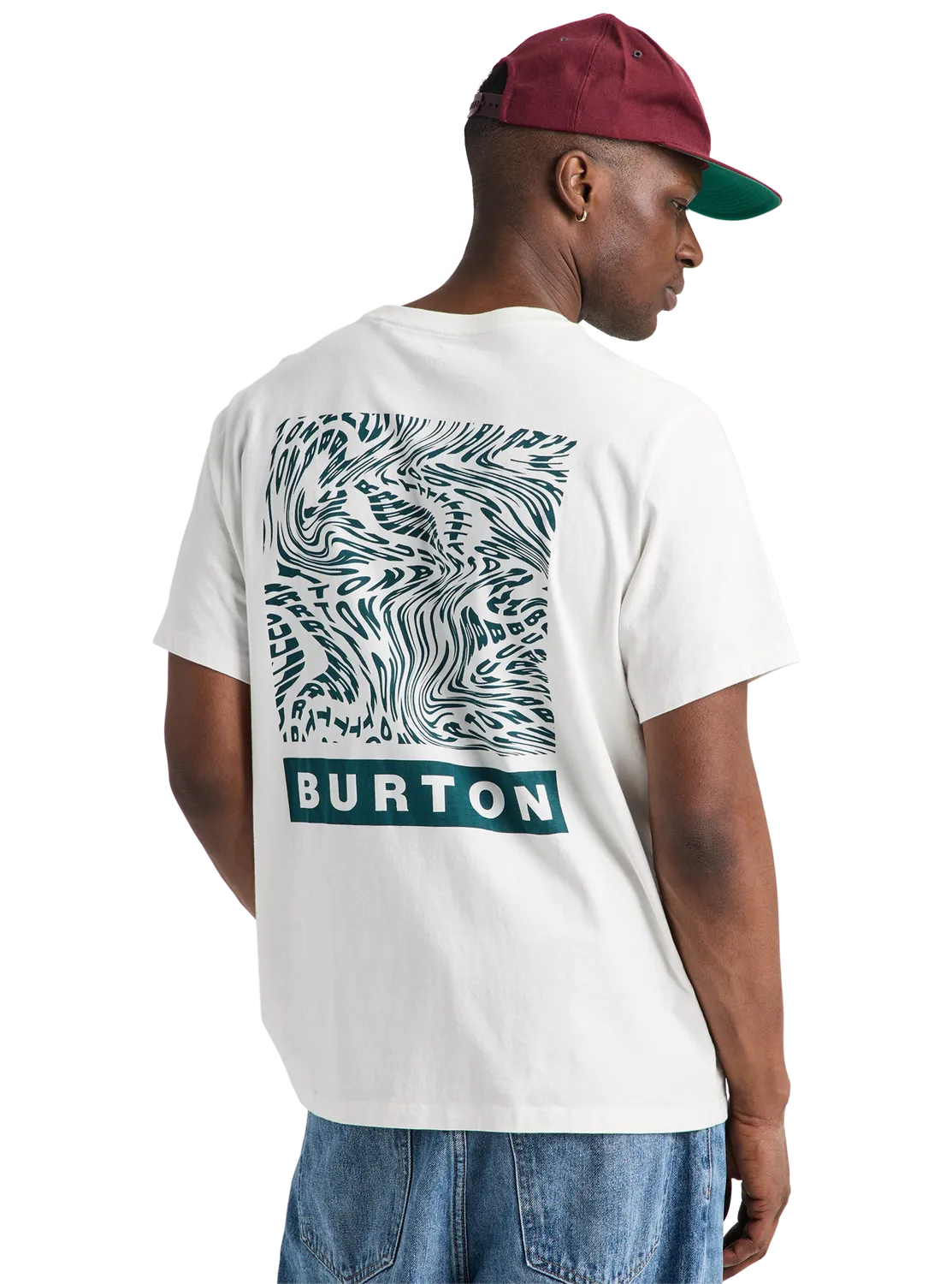 Burton Dejaview Short Sleeve t-shirt Stout White grafisk