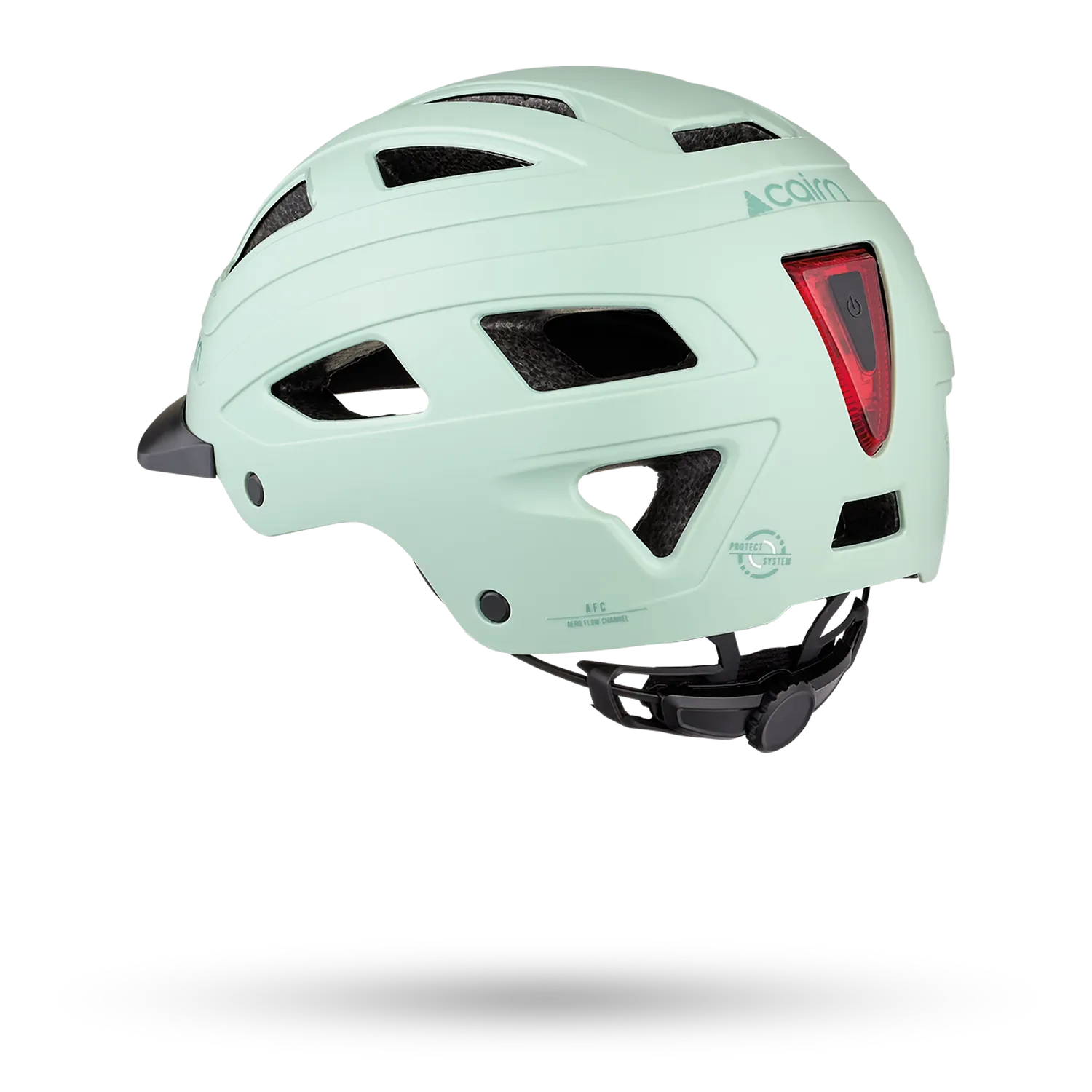 Cairn Clarke cykelhjälm Matt Jade LED-lampa