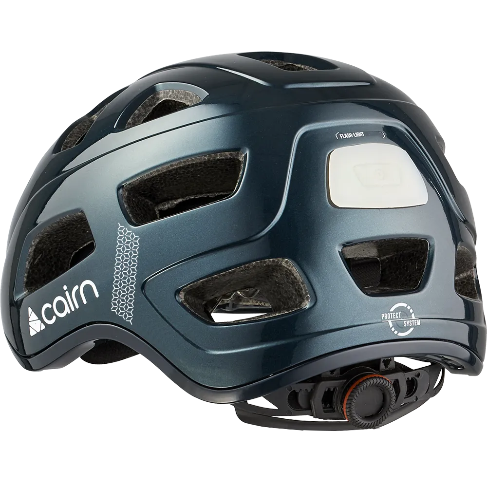 Cairn Quartz Shiny Pine cykelhjälm – LED-bakljus