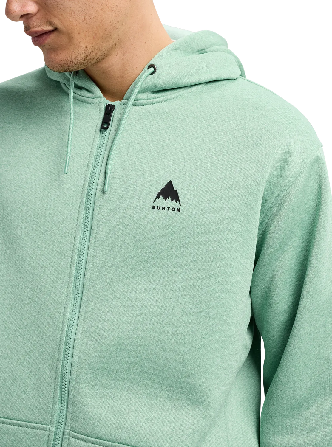 Burton Oak huvtröja herr Soft Sage full-zip varm