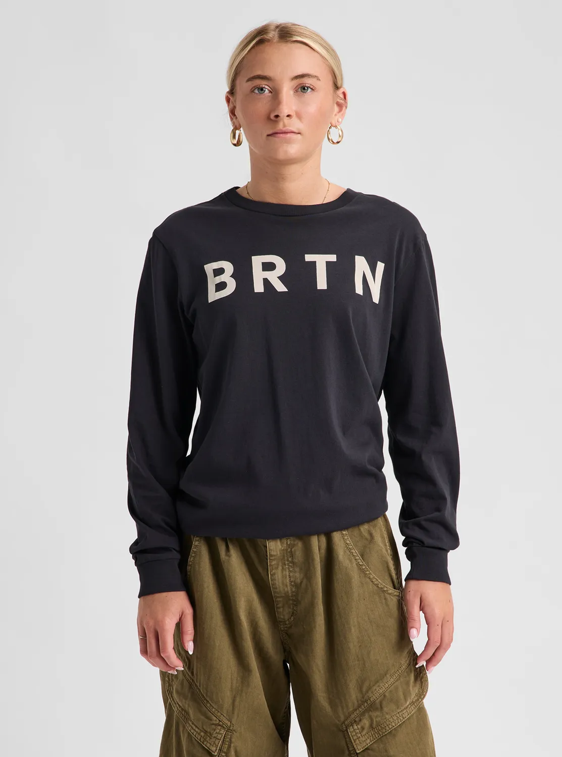 Burton BRTN långärmad t-shirt True Black ekologisk bomull