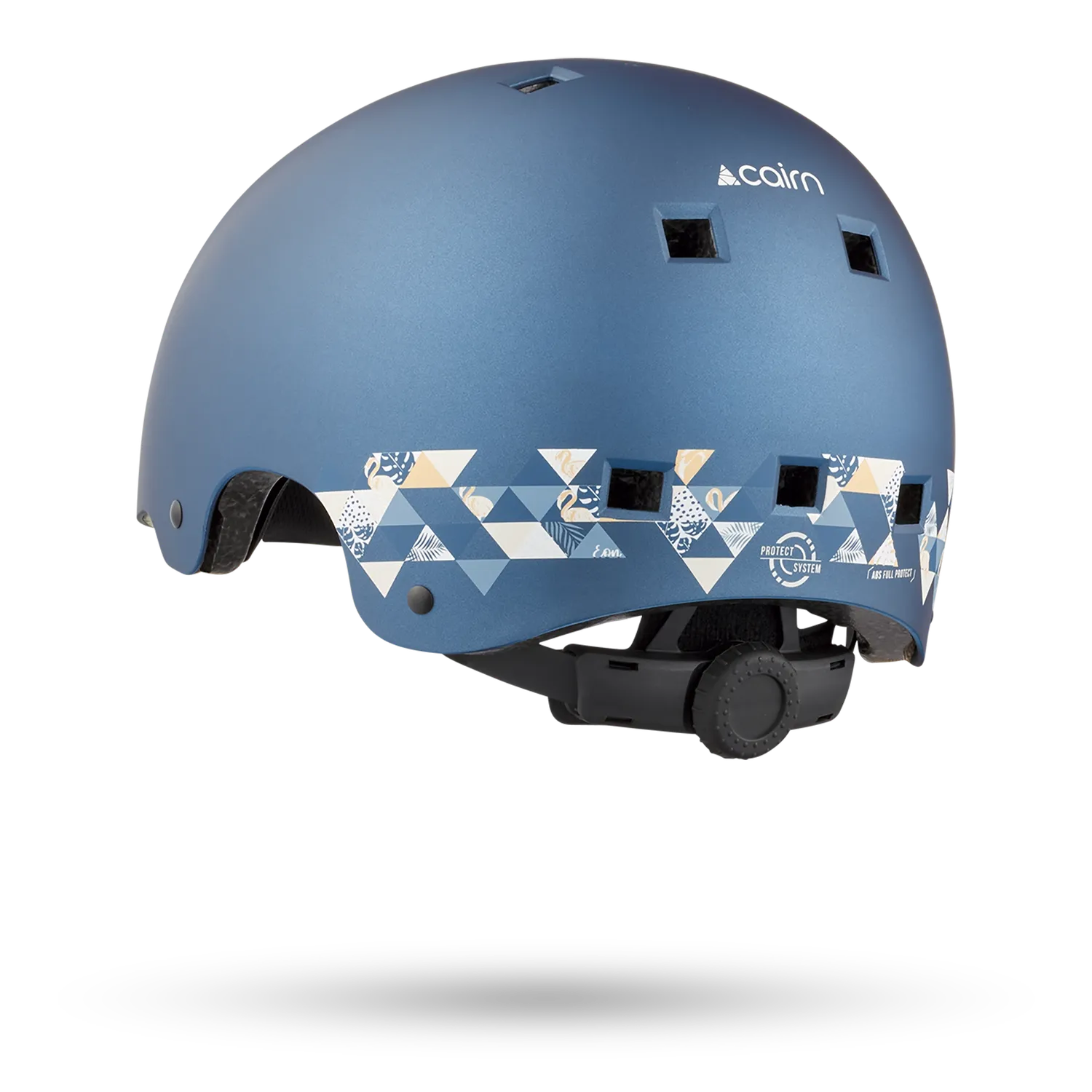 Cairn Eon cykelhjälm matt metallic night bakhuvudskydd
