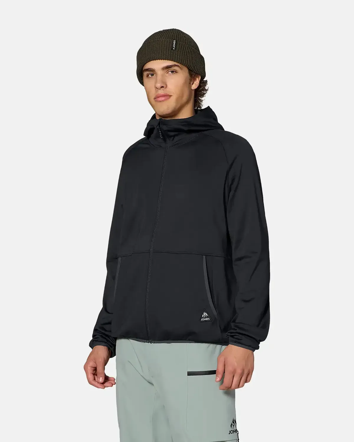 Jones Flagship Grid Fleece Hooded jacka stretch herr
