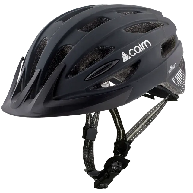 Cairn Fusion cykelhjälm mat full svart LED